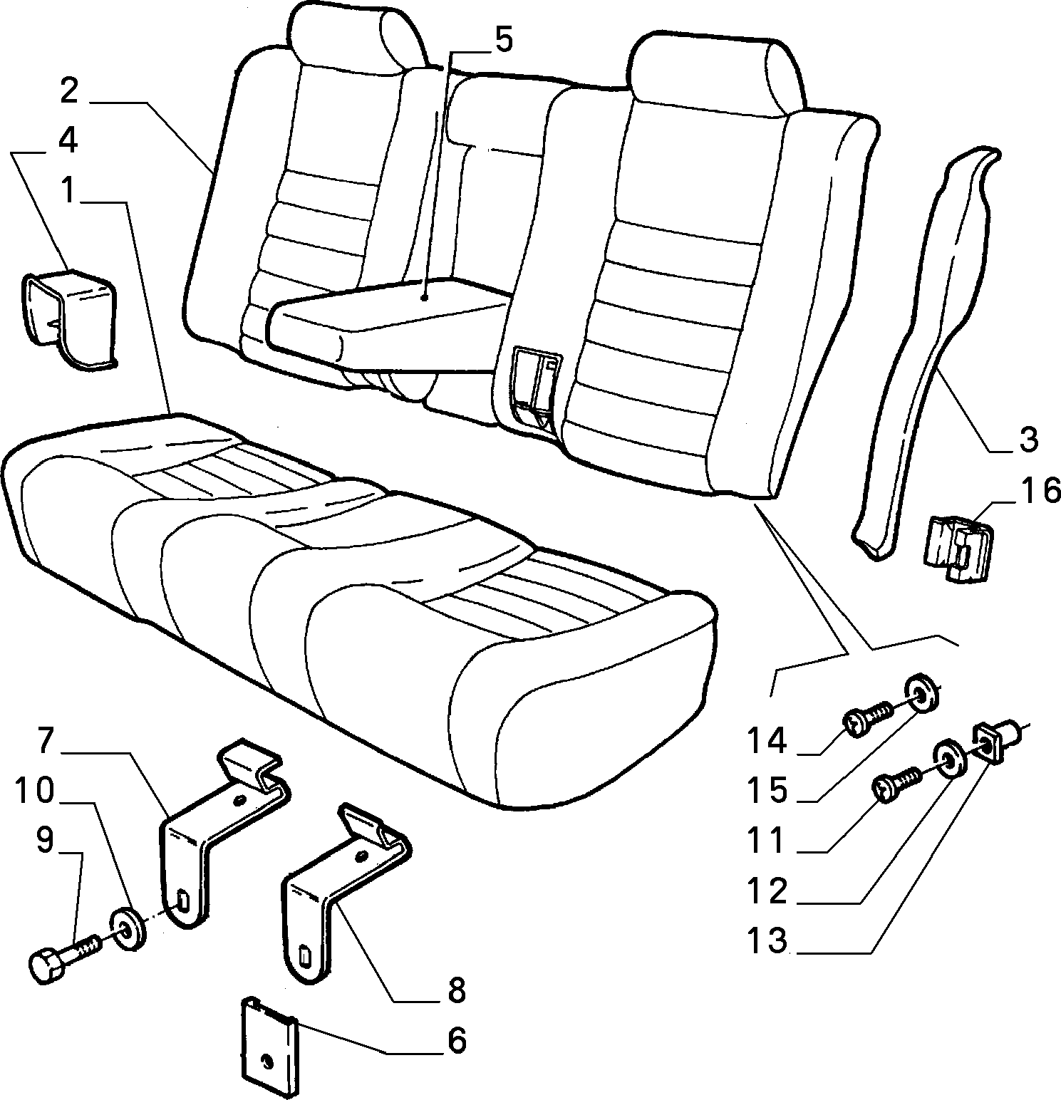70613/01 REAR SEAT
