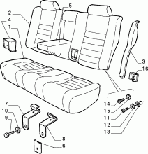 70613/01 REAR SEAT
