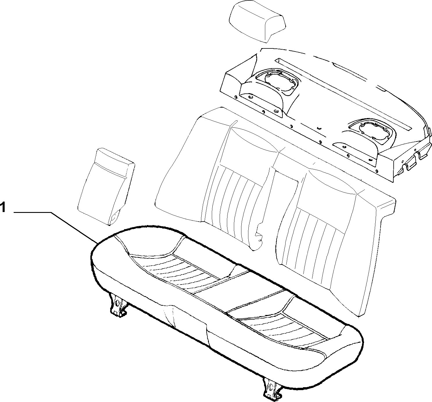 70615/01 REAR SEAT LINING