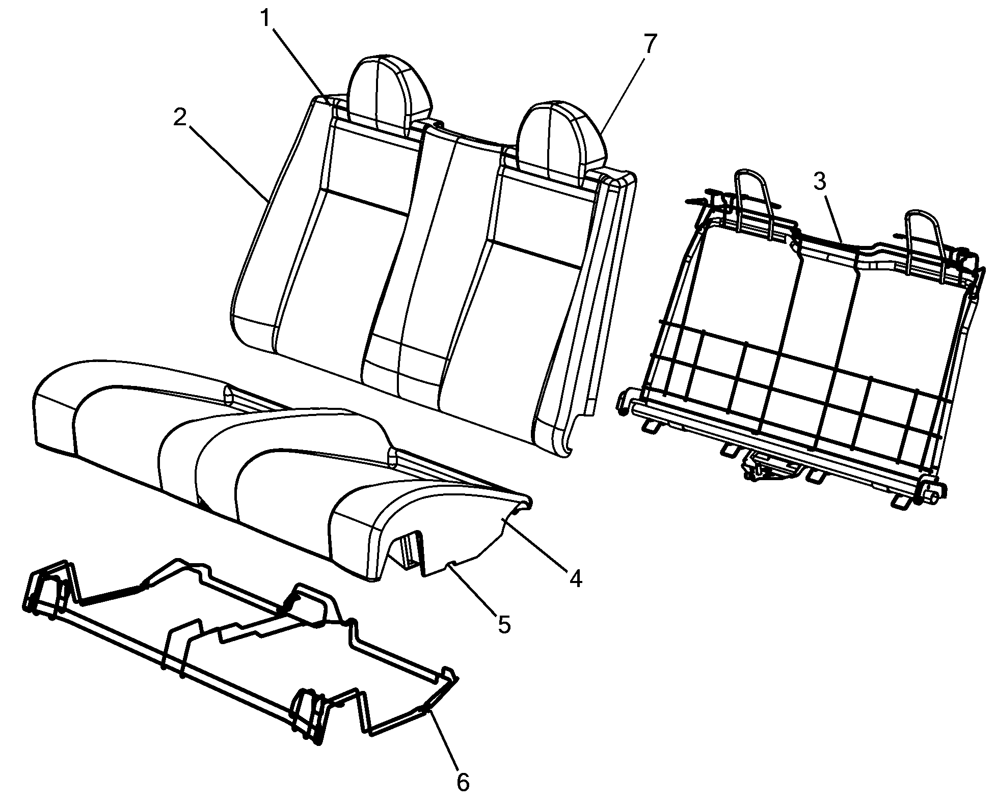 70613-005 REAR SEATS