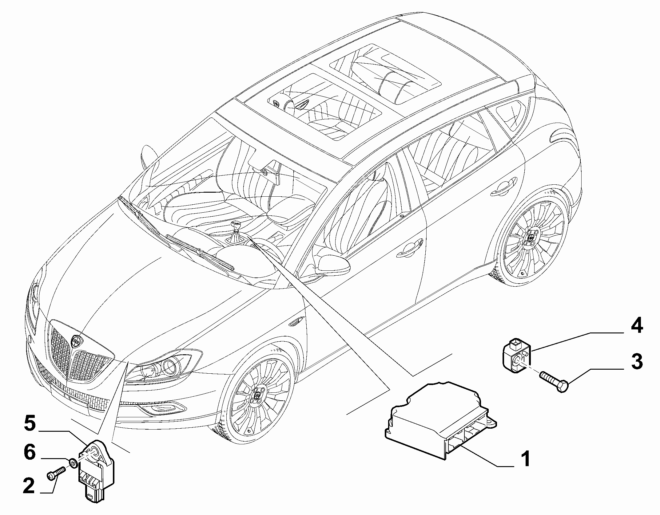 55508-070 REMOTE CONTROL AIRBAG SENSOR