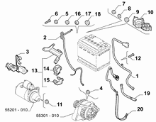 55300-040 BATTERY HARNESS