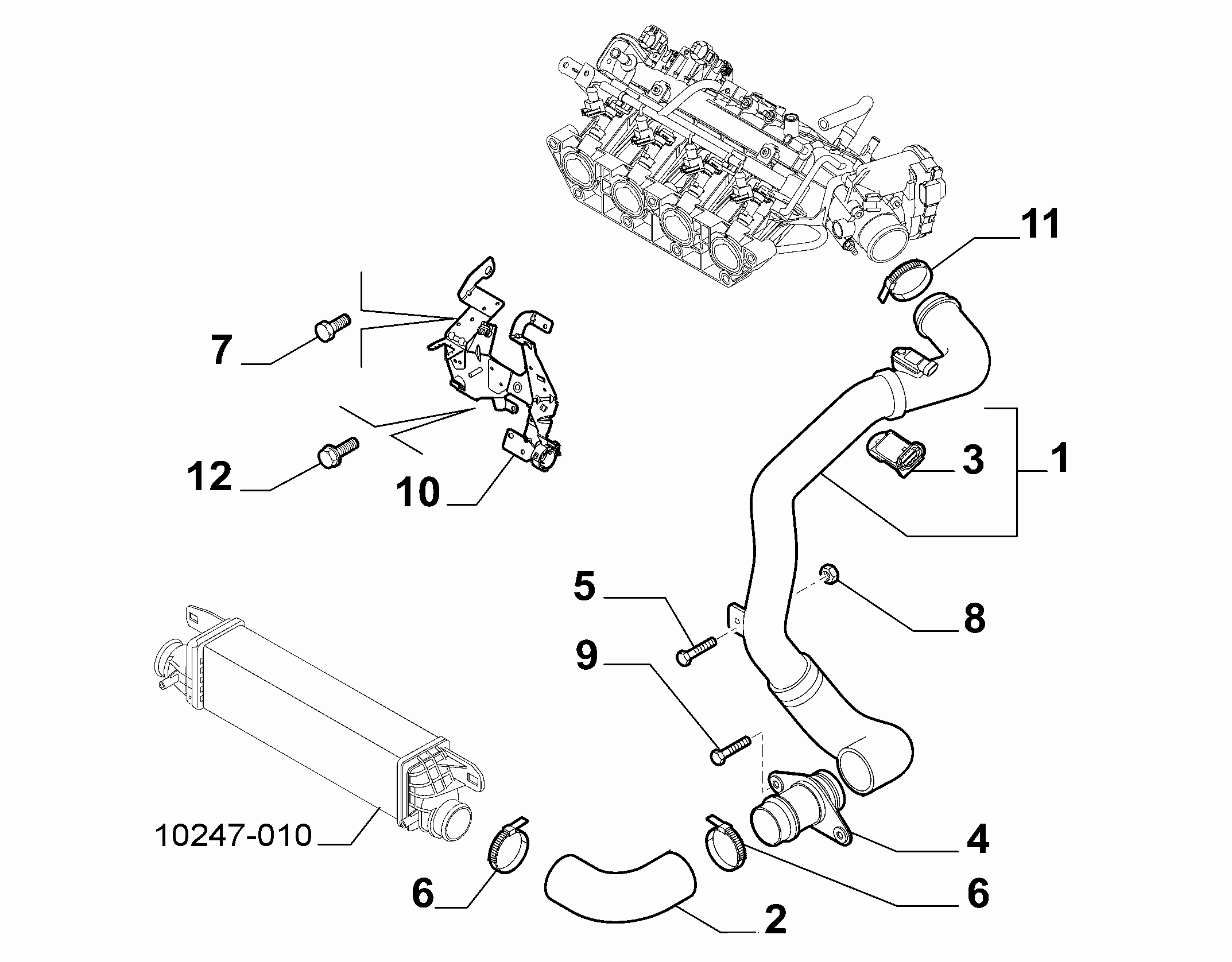 10247-020 COOLER PIPING SUCTION DUCT