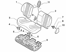 70613/01 REAR SEAT