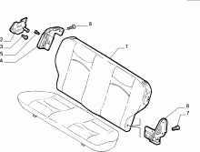 70613/00 REAR SEAT 