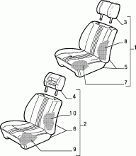 70601/02 ПЕРЕДНИЕ СИДЕНЬЯ