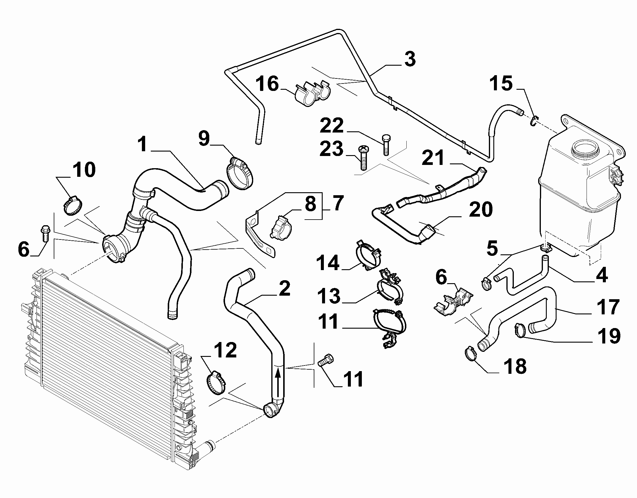10401-030 RADIATOR PIPING